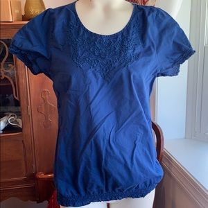 Peasant Top Royal Blue